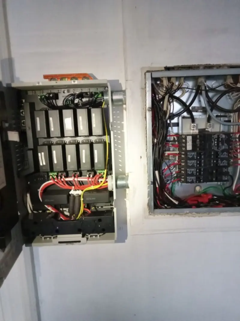 Electrical panel upgrade completed for Indoor Lighting Installation in Eaton